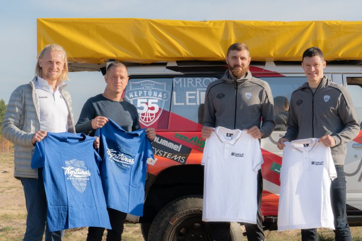 „Neptūno“ krepšininkai susitiko su „RZGroup.lt Tour Africa“ lenktynių ekipažu